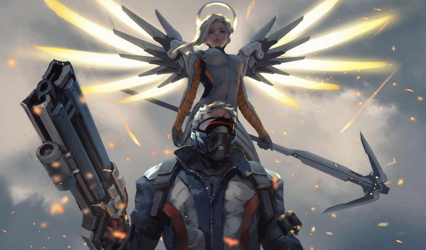 soldier, angel, overwatch, warcry