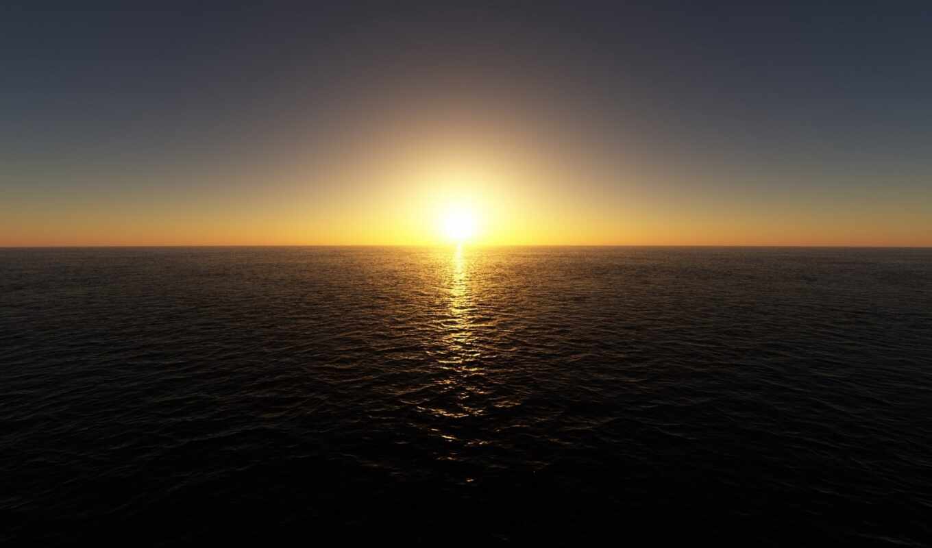 sea, sunrise
