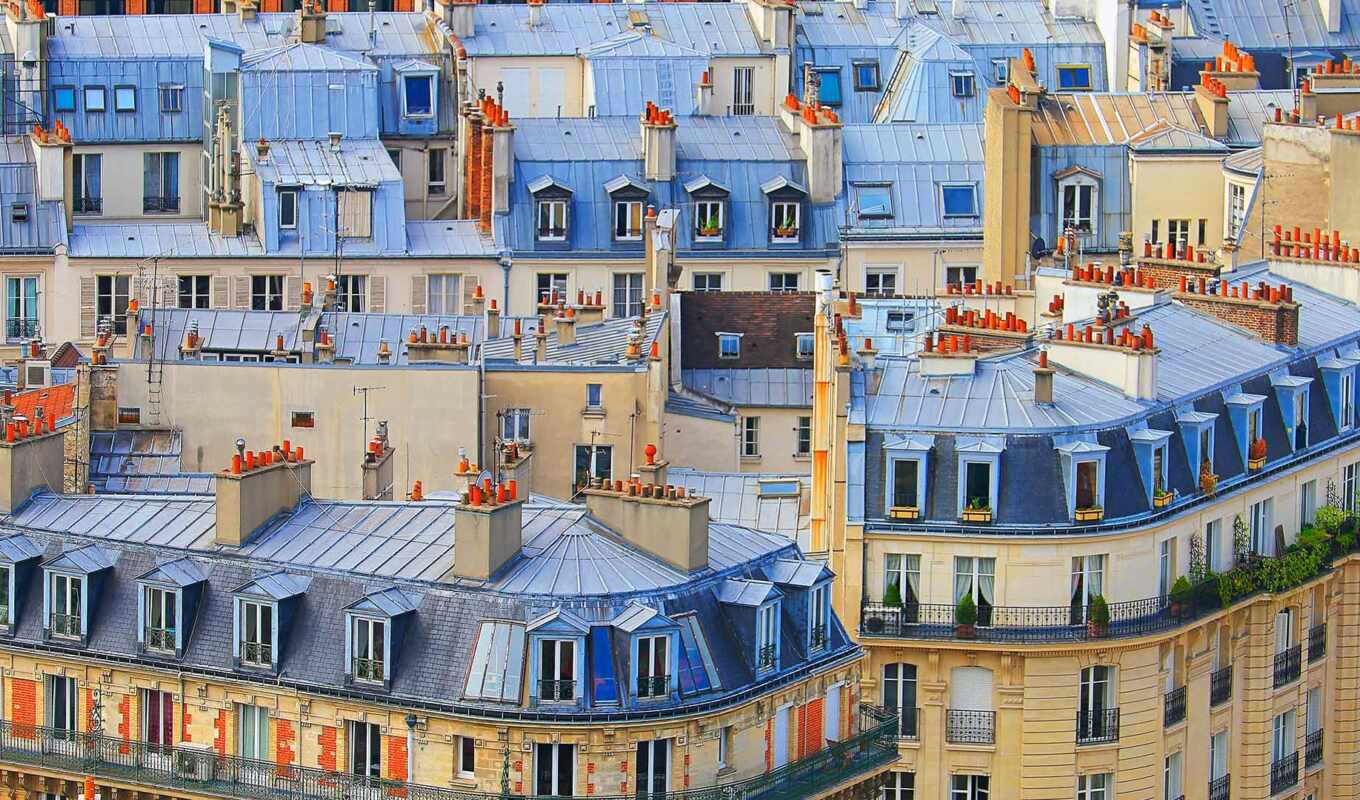 house, window, France, Paris, roof, France