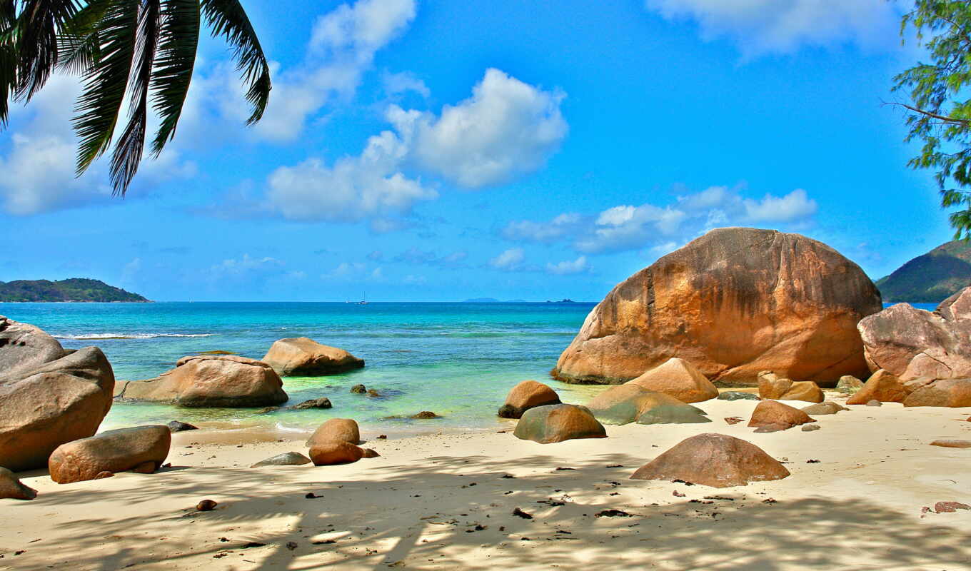 nature, beach, ocean, rest, seychelles, relax, exotica