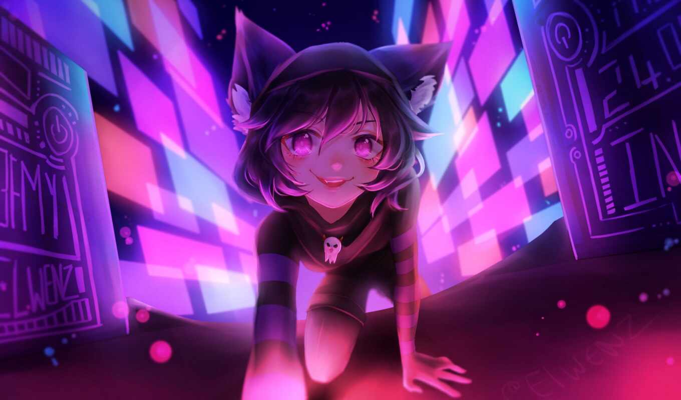 girl, game, other, avatar, effect, vrchat, vrchatyi