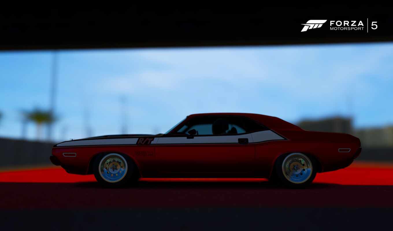 game, car, dodge, challenger, forza