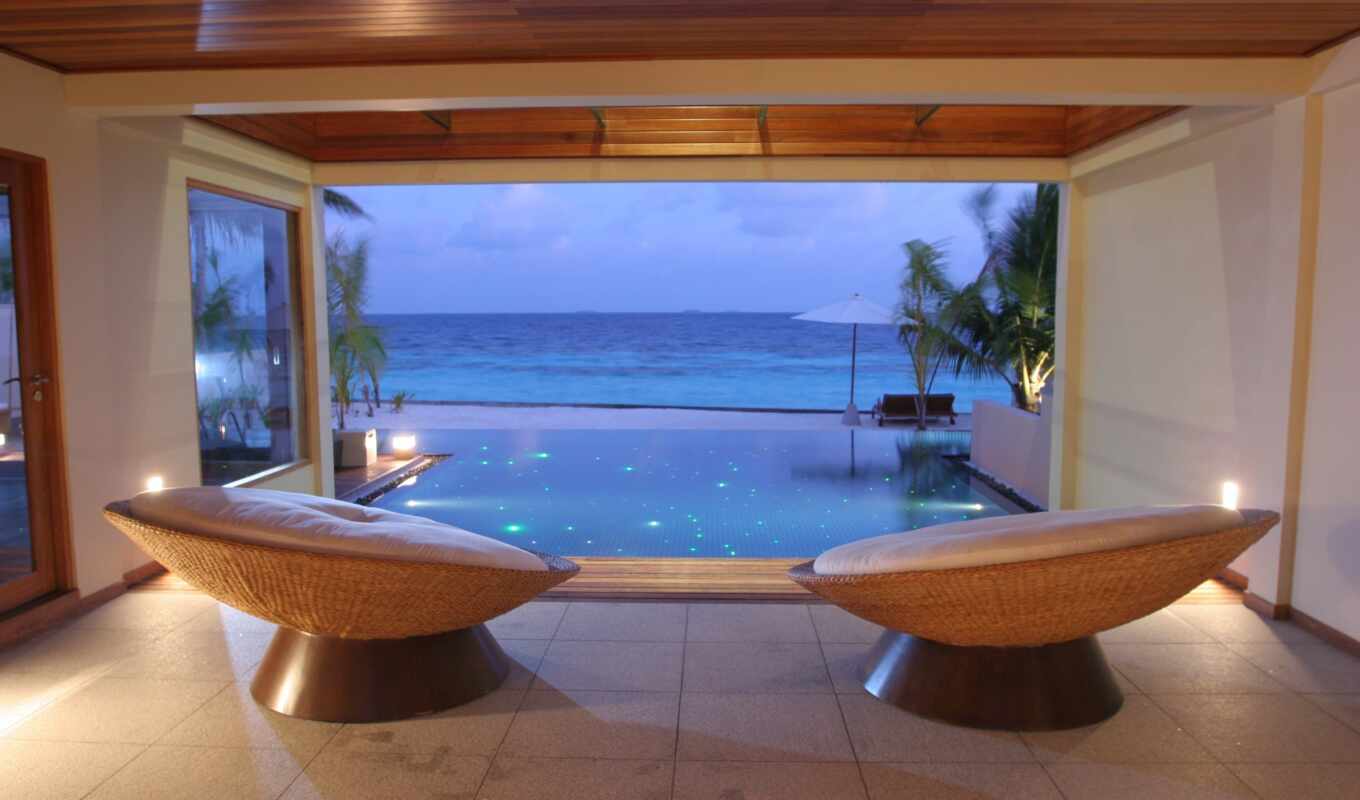 island, resort, maldive, huvafen