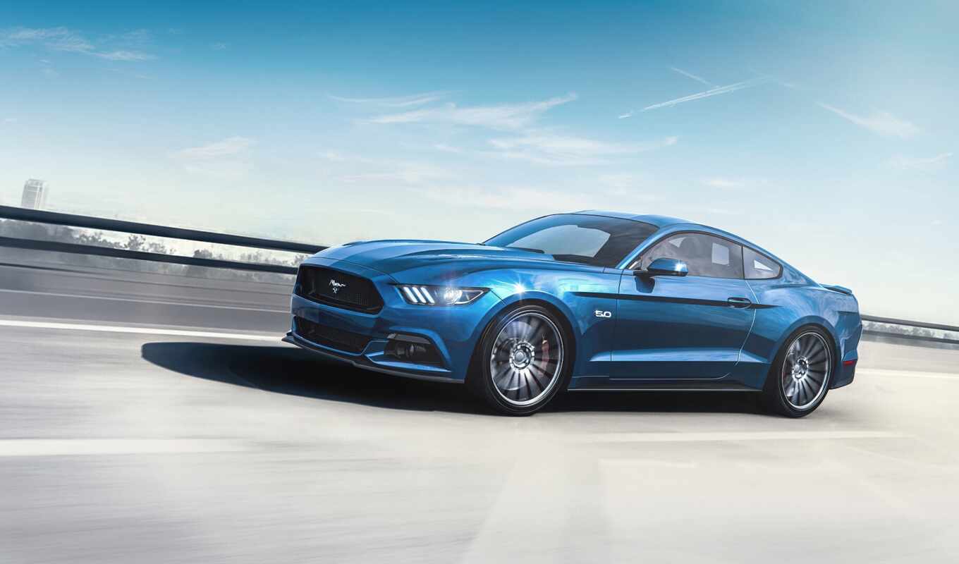 blue, ноутбук, car, ford, mustang, fond, muscle, vehicle