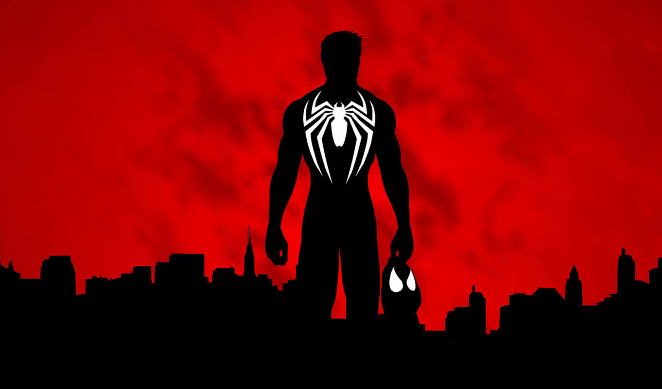 мужчина, паук, minimal, супергерой, spiderman