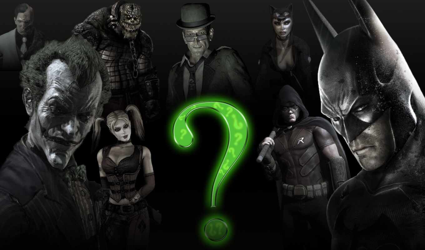 глаза, comics, batman, два, joker, harley, загадочник