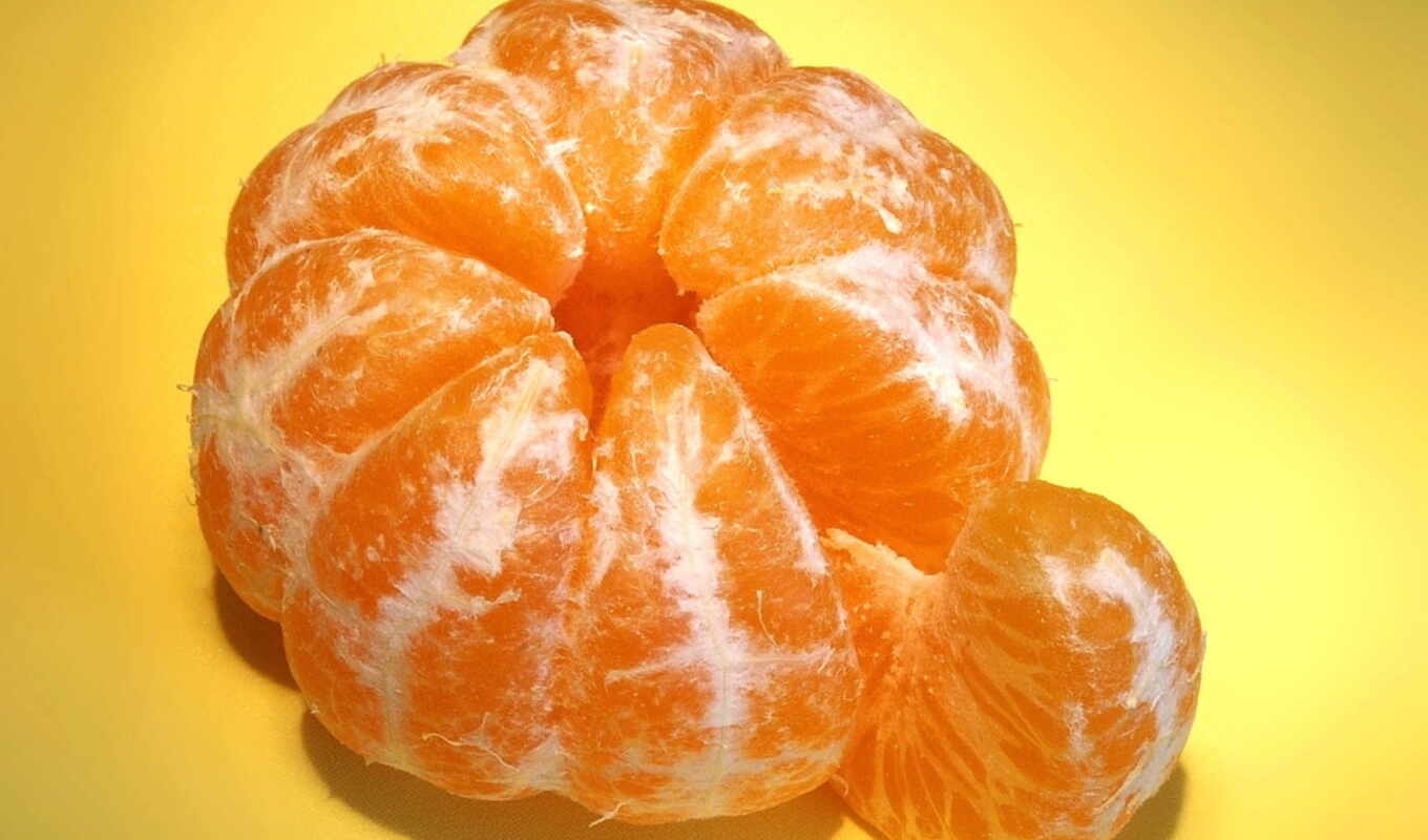 еда, плод, slice, mandarin, tangerine