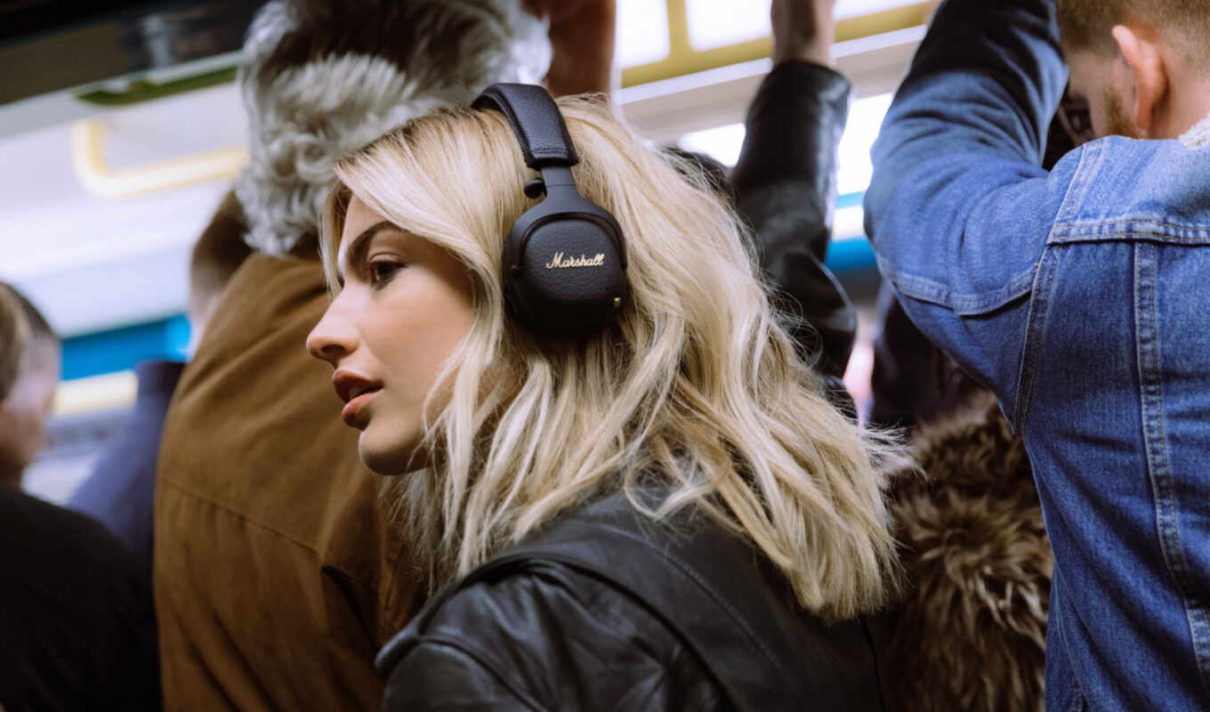 headphones, girl, blonde, marshall, mid-point, rare