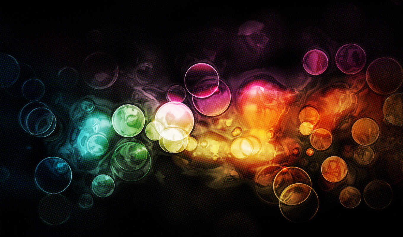 abstraction, patterns, light, bokeh, paints, circles