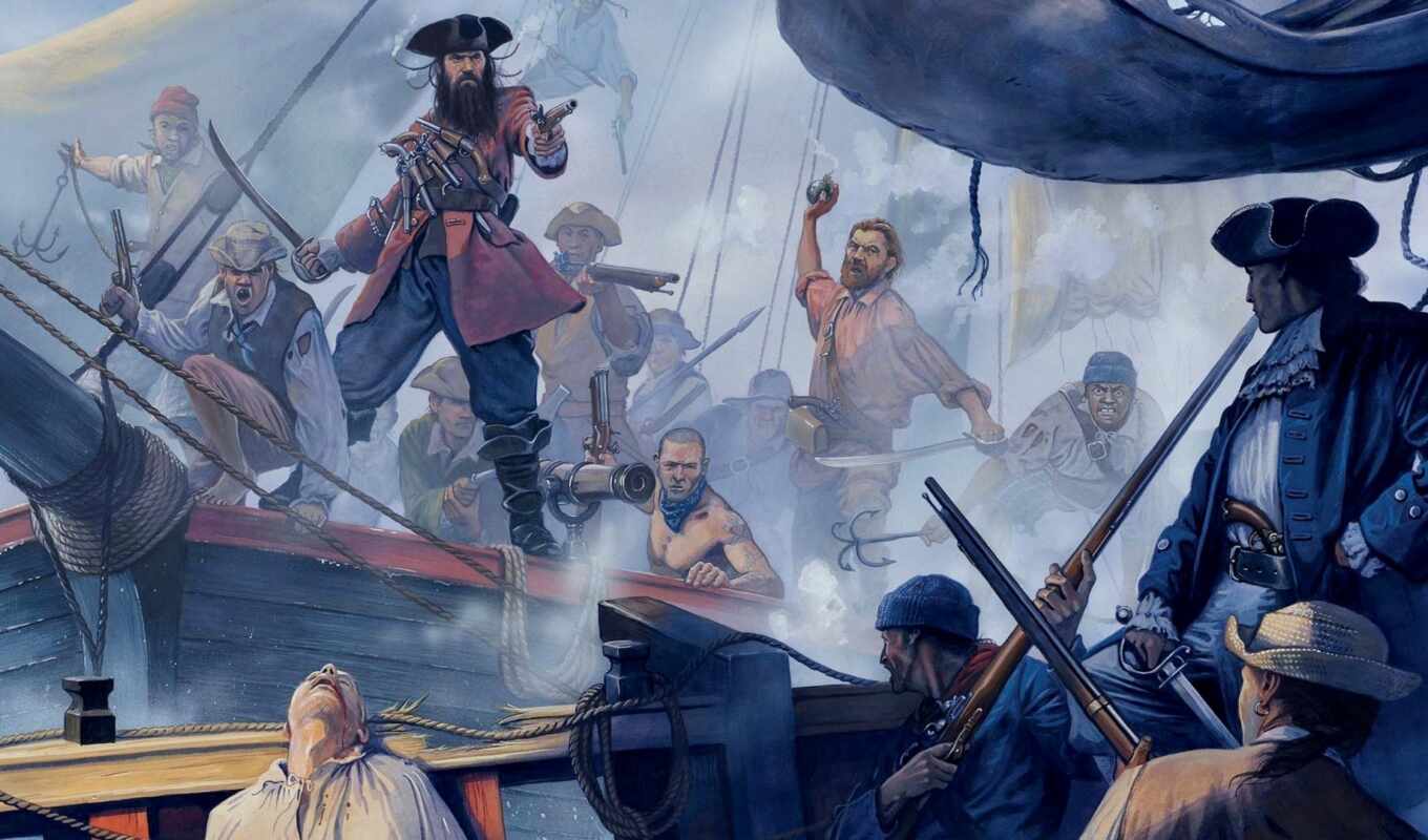 пиратский, борода, арт, mushket