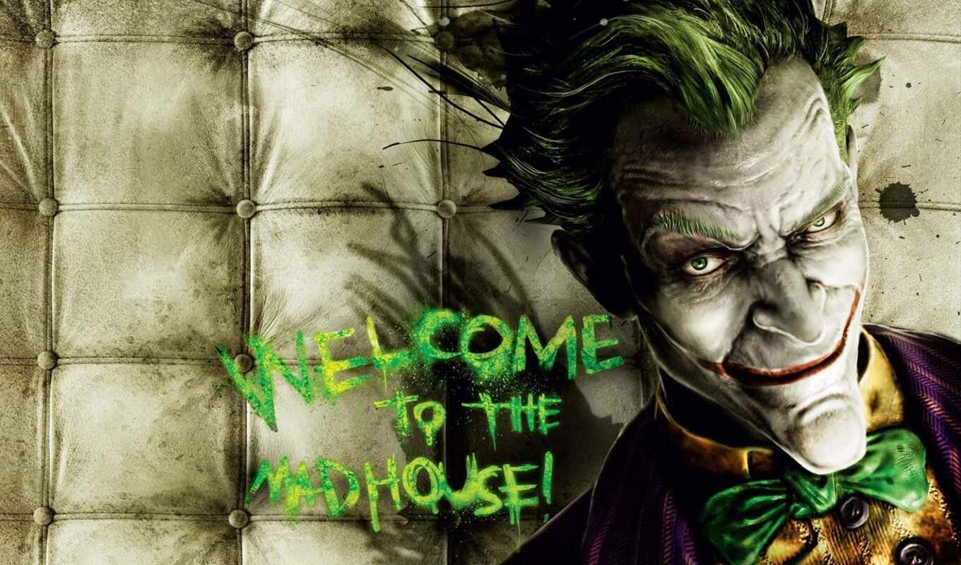 batman, arkham, joker, welcome, madhouse