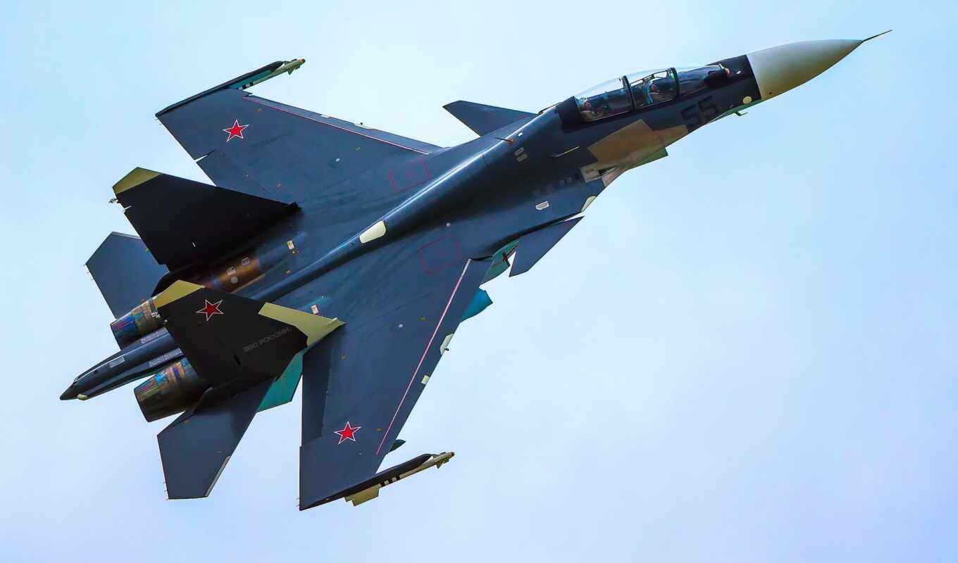 su, russian, plane, the fighter, military, reactive