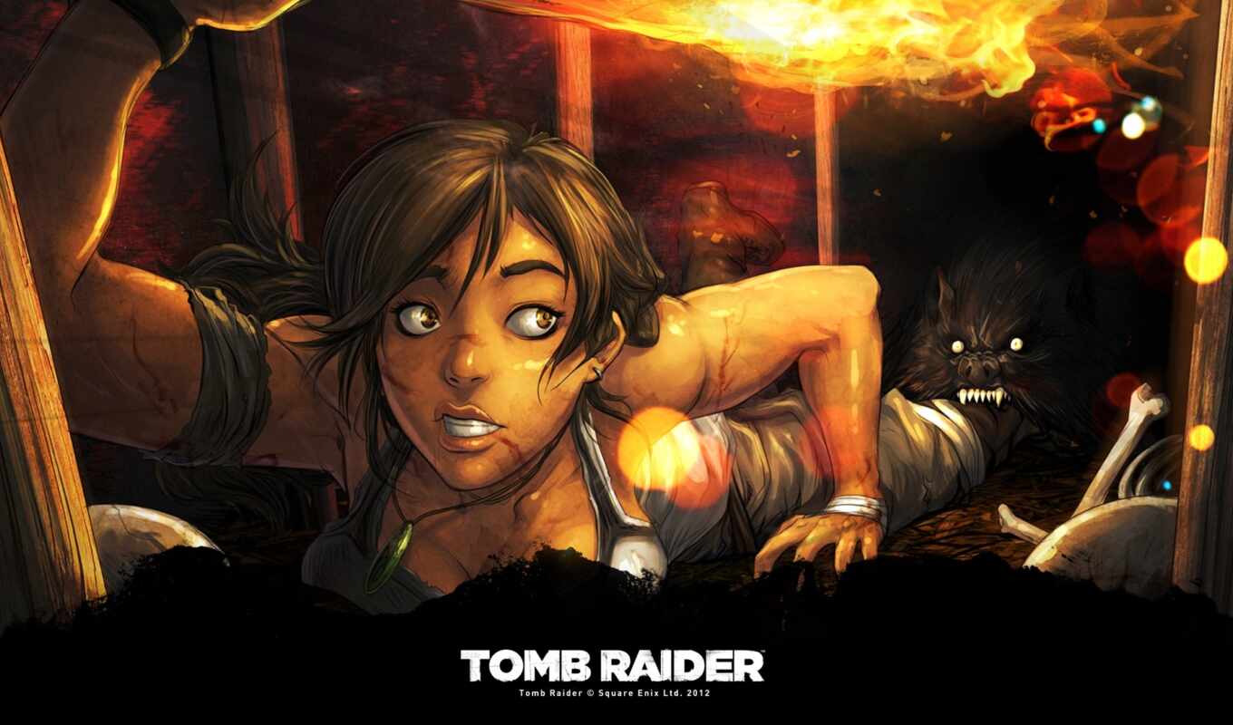 game, woman, tomb, raider, Lara, croft