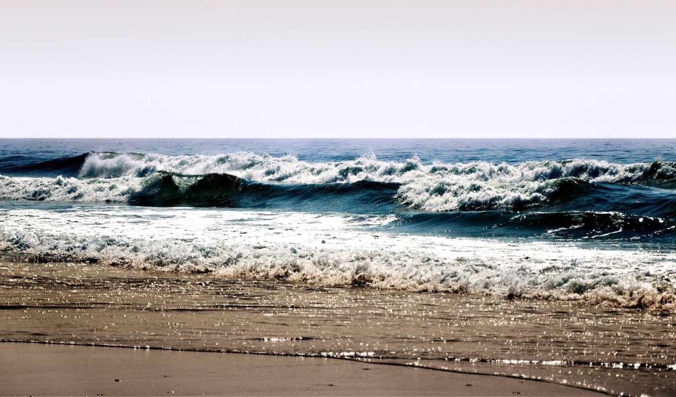 beach, landscape, sea, pic, ocean, wave