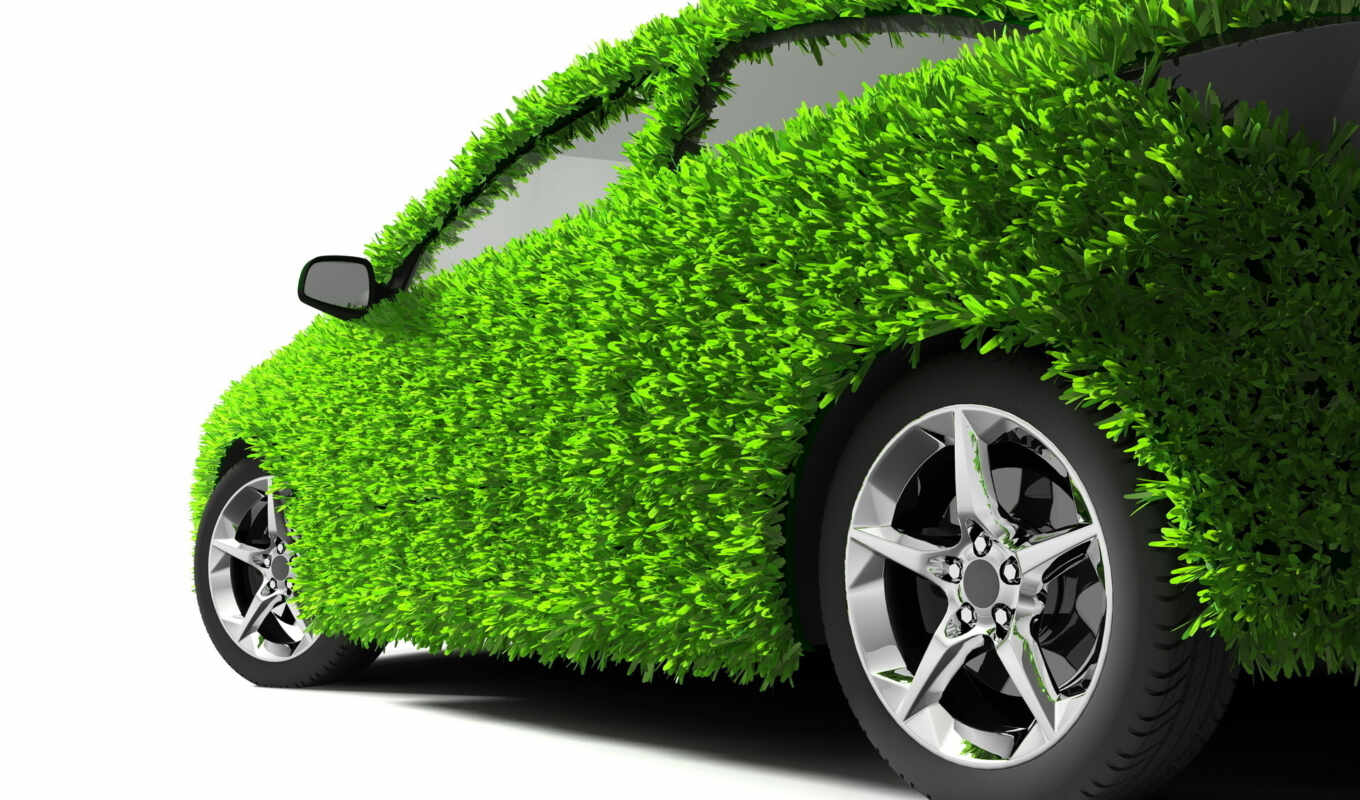 трава, машина, зелёная, зелень, колеса, экология