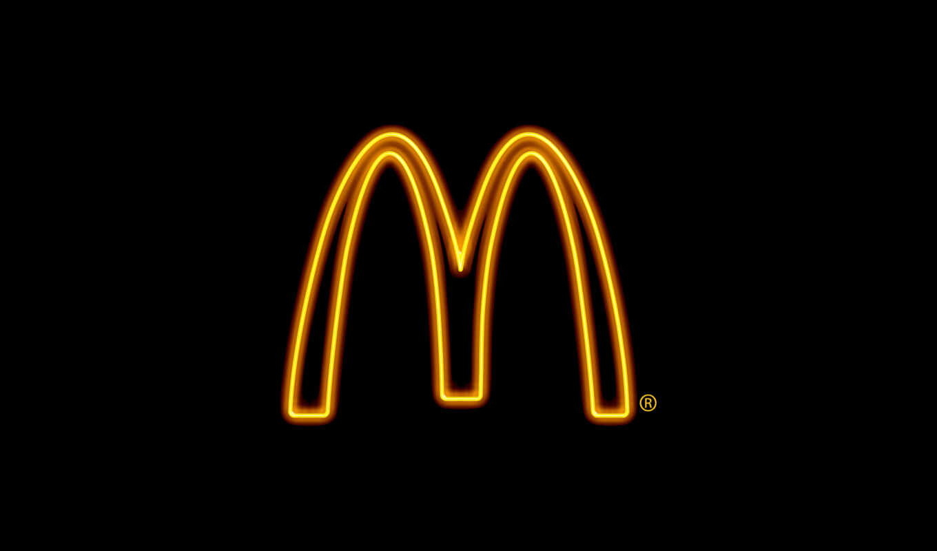 logo, black, mcdonald