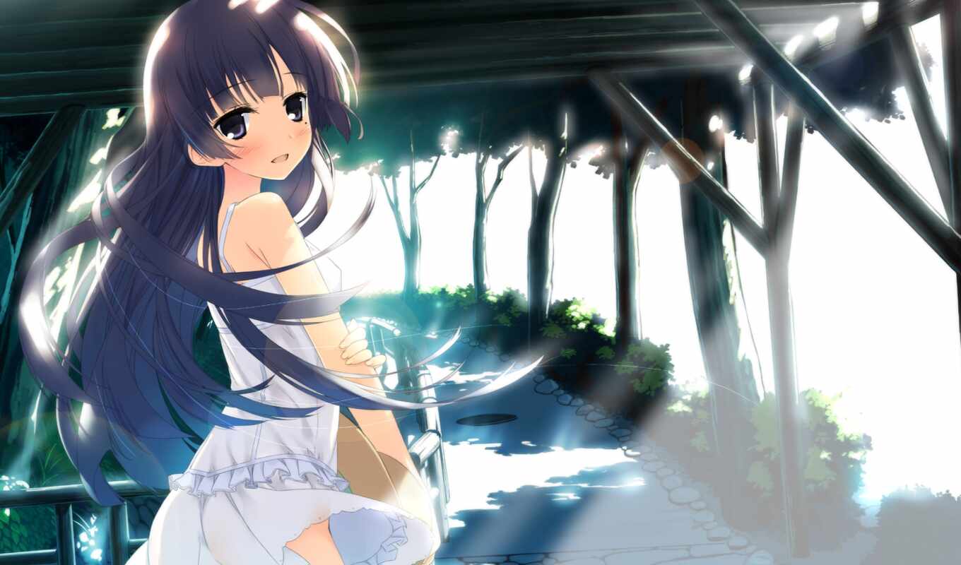 girl, art, picture, picture, light, highlights, with the button, mice, road, gokou, ruri, confusion