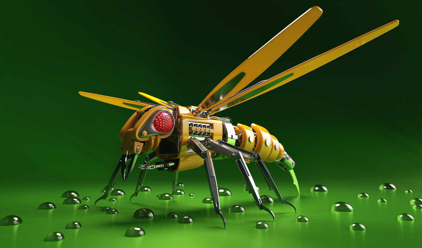 robot, bee
