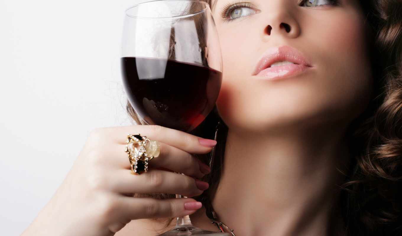 girl, glass, wine, light, red, the fault, devushki, glass