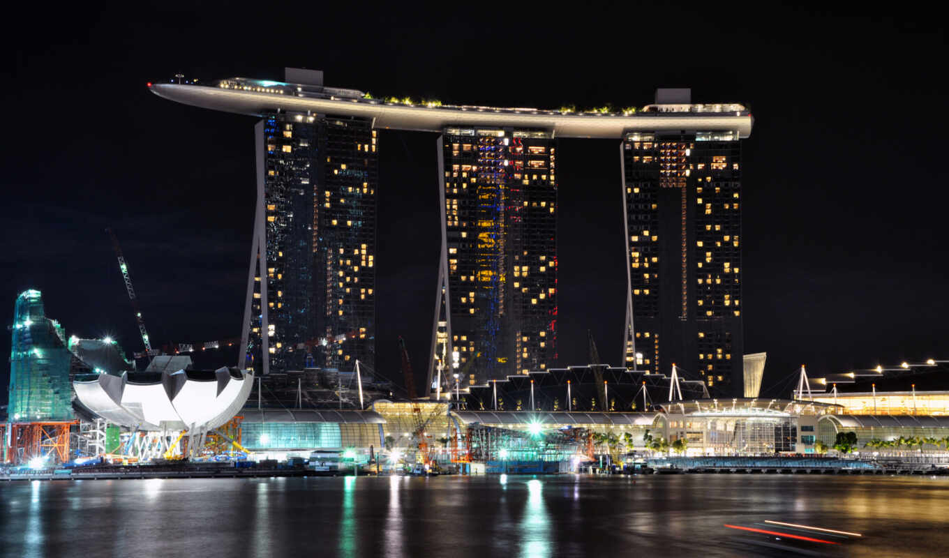 building, world, top, park, bay, singapore, sands, marina
