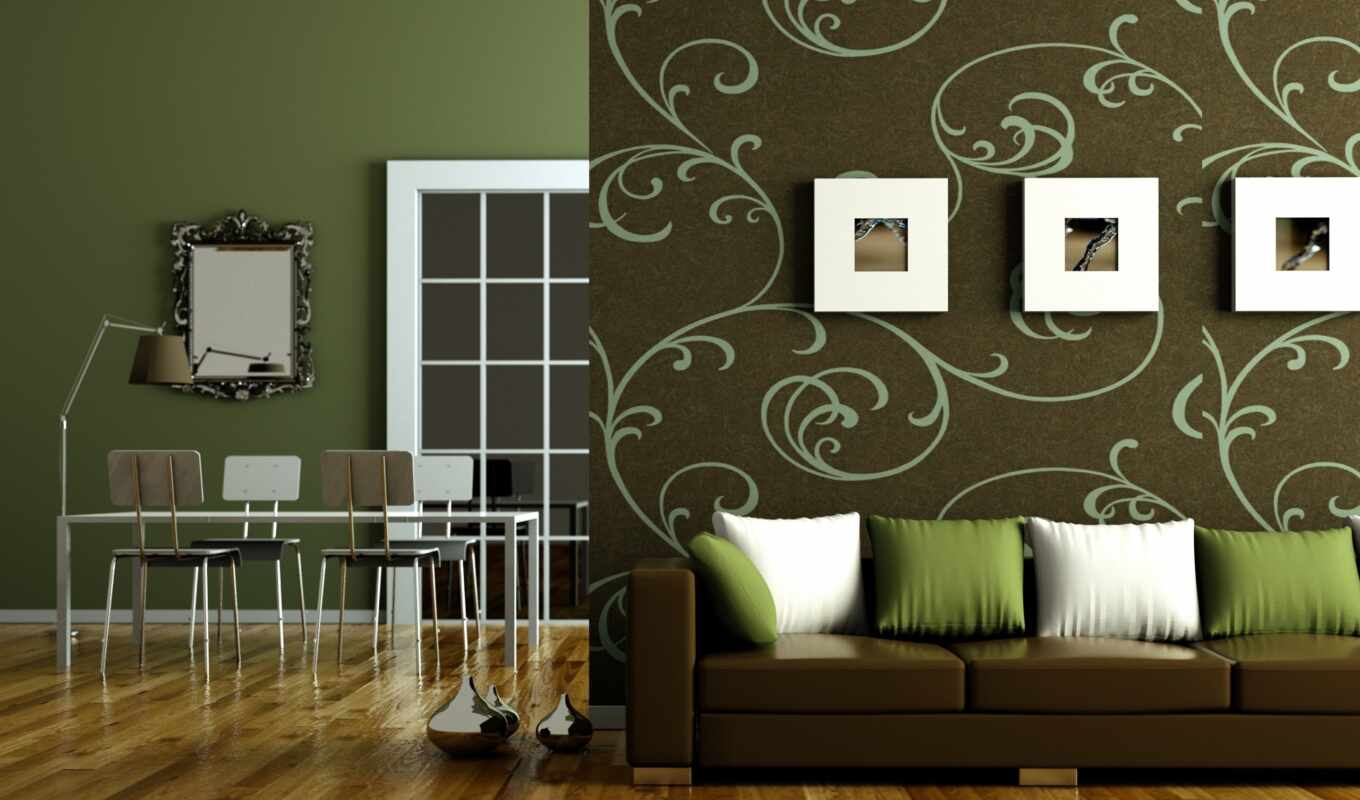 green, ideas, modern, interior design, living room, design, color, content, interior