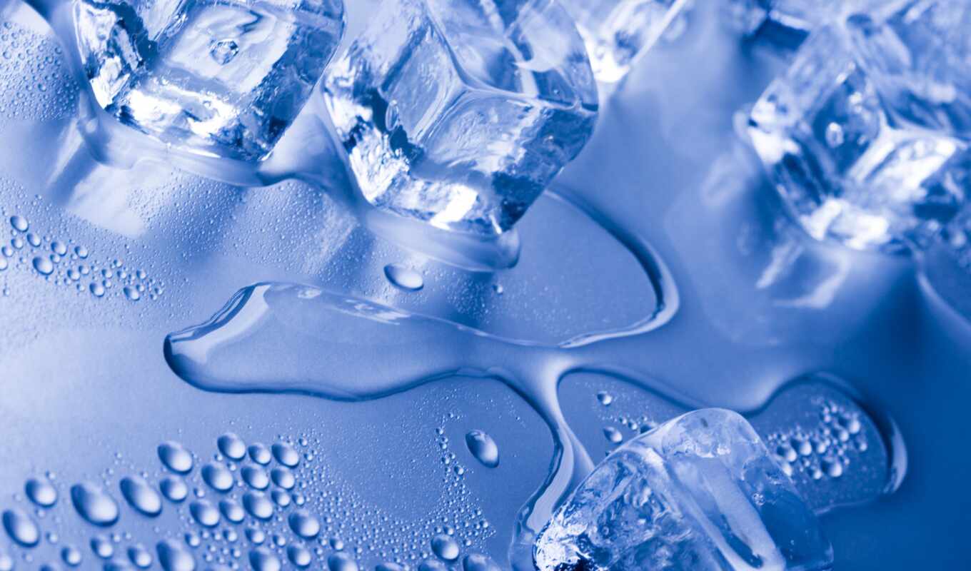 drop, кубик, компьютер, картинка, лед, water