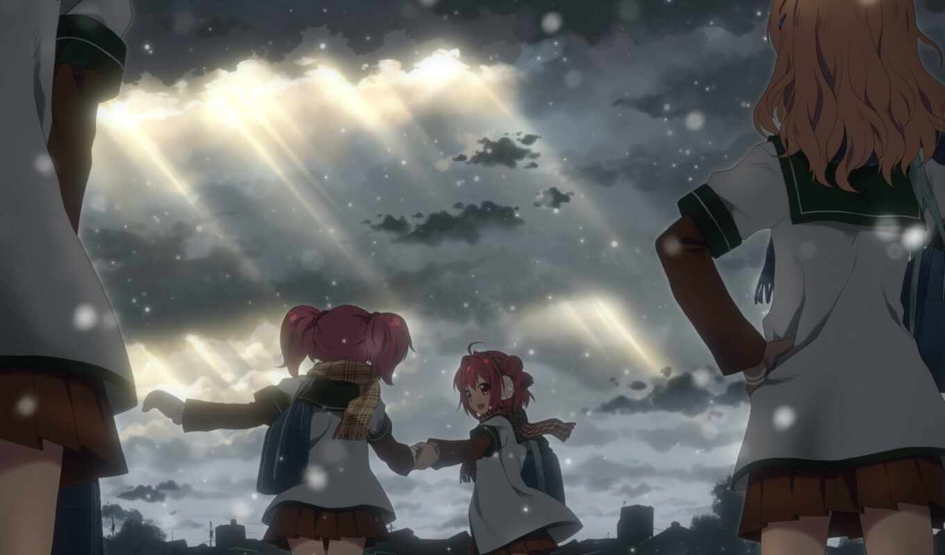 background, background, anime, snow, screen, fund, yuri, yuru