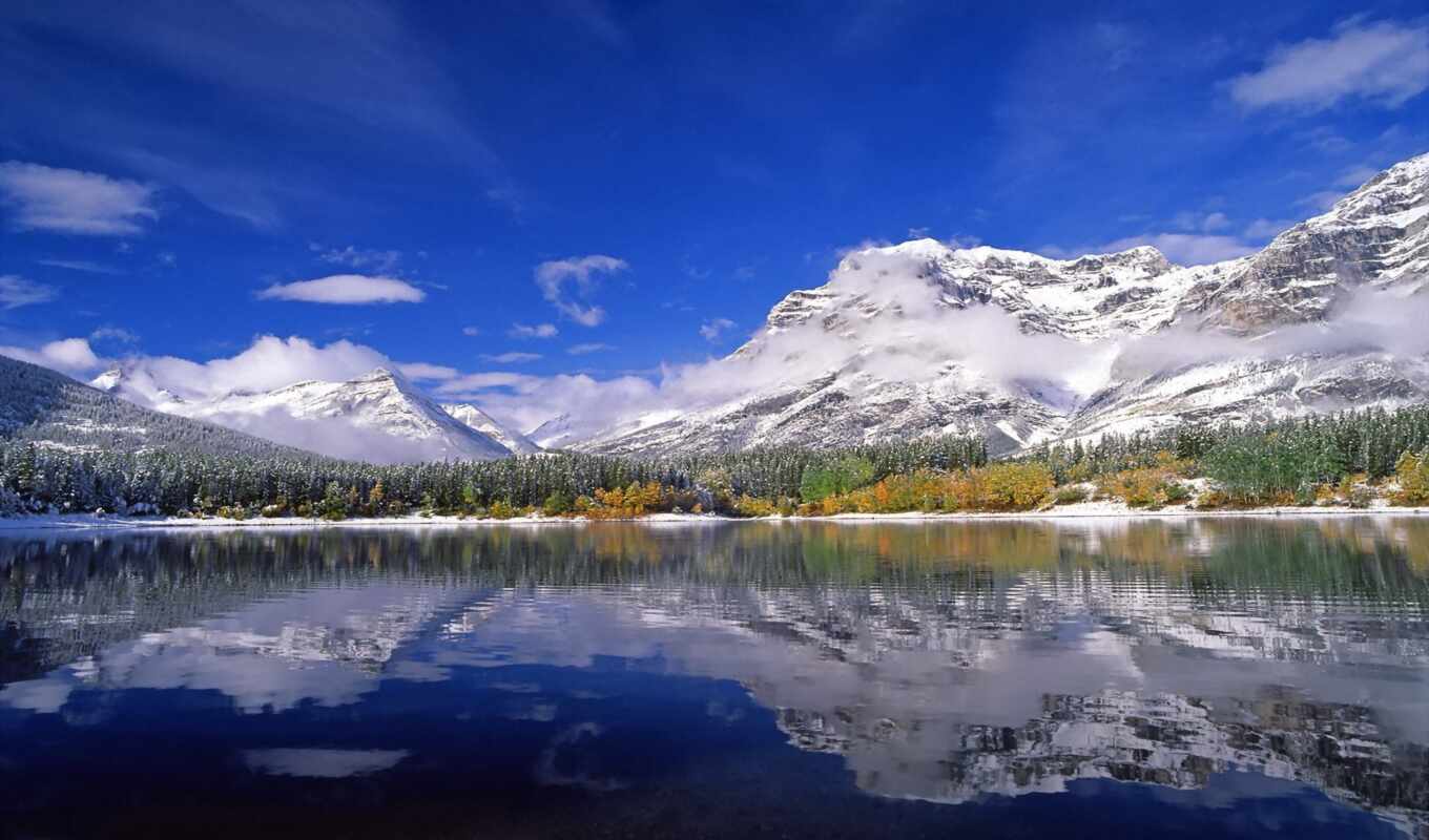 озеро, природа, бесплатные, туры, канадский, горы