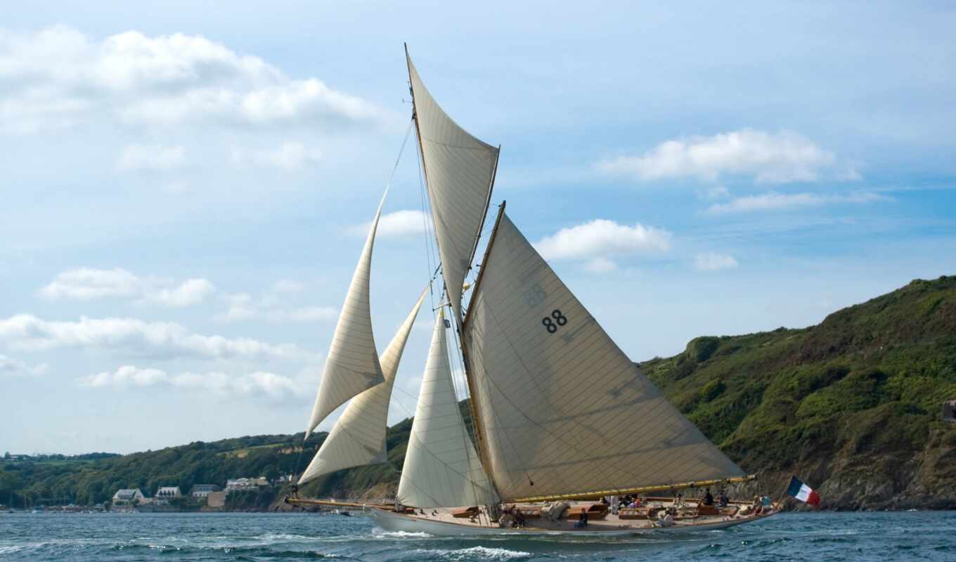 yacht, sail, fife