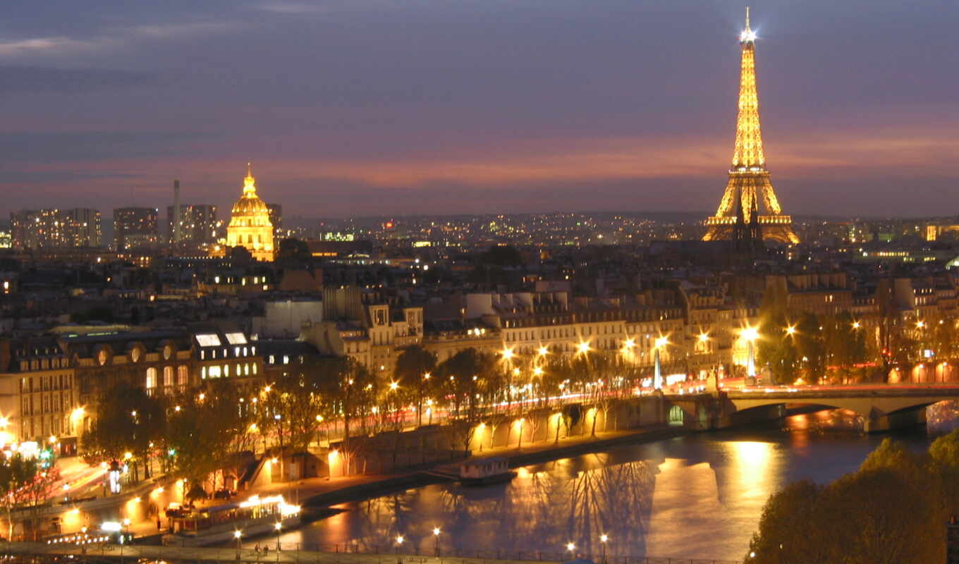 night, Paris