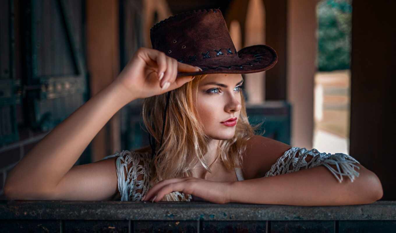 hat, view, woman, model, contest, preview, carla, cowboy, id