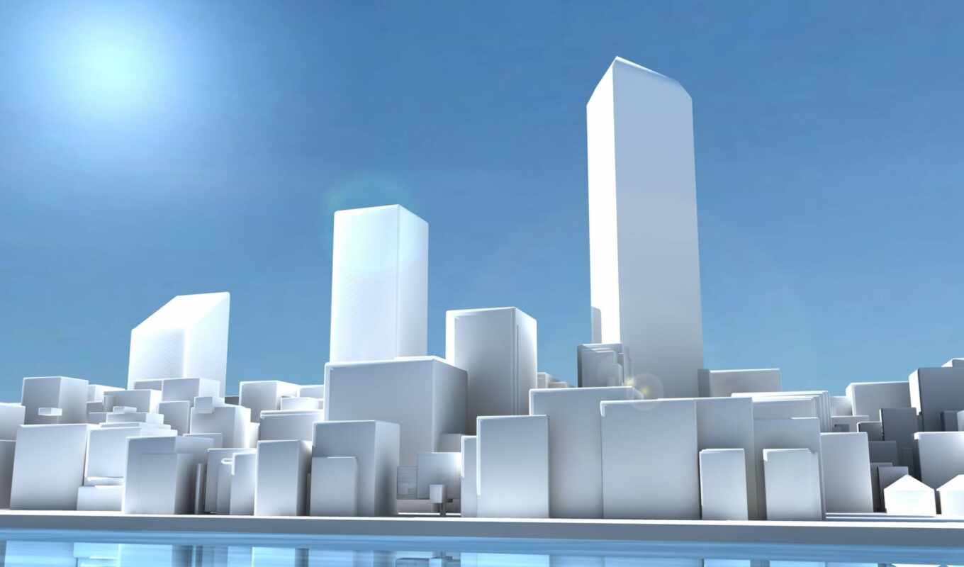 white, city, architecture, cardboard, skyscraper, gear, chart