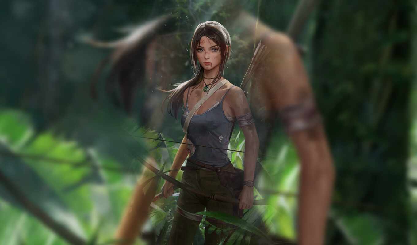 game, tomb, raider, Lara, croft