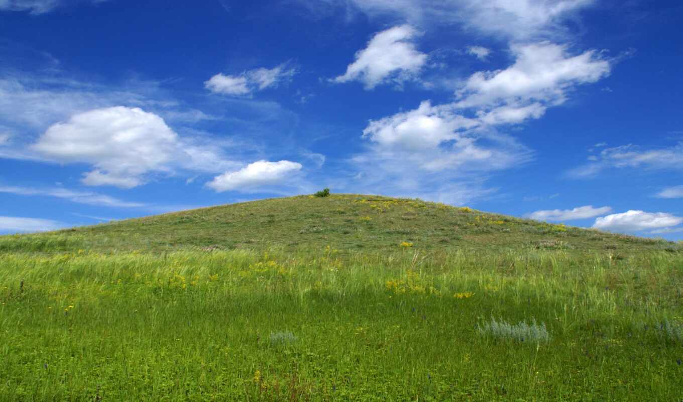 nature, sky, picture, presentation, Of Russia, hill, relief, images, age, territories, grass