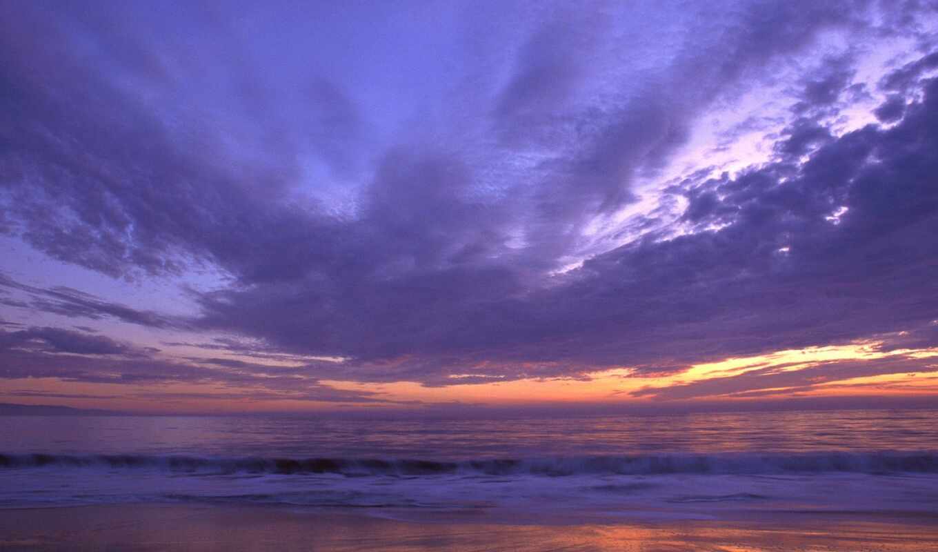 beach, california, santa, cruz, sol, of, playas, sunset