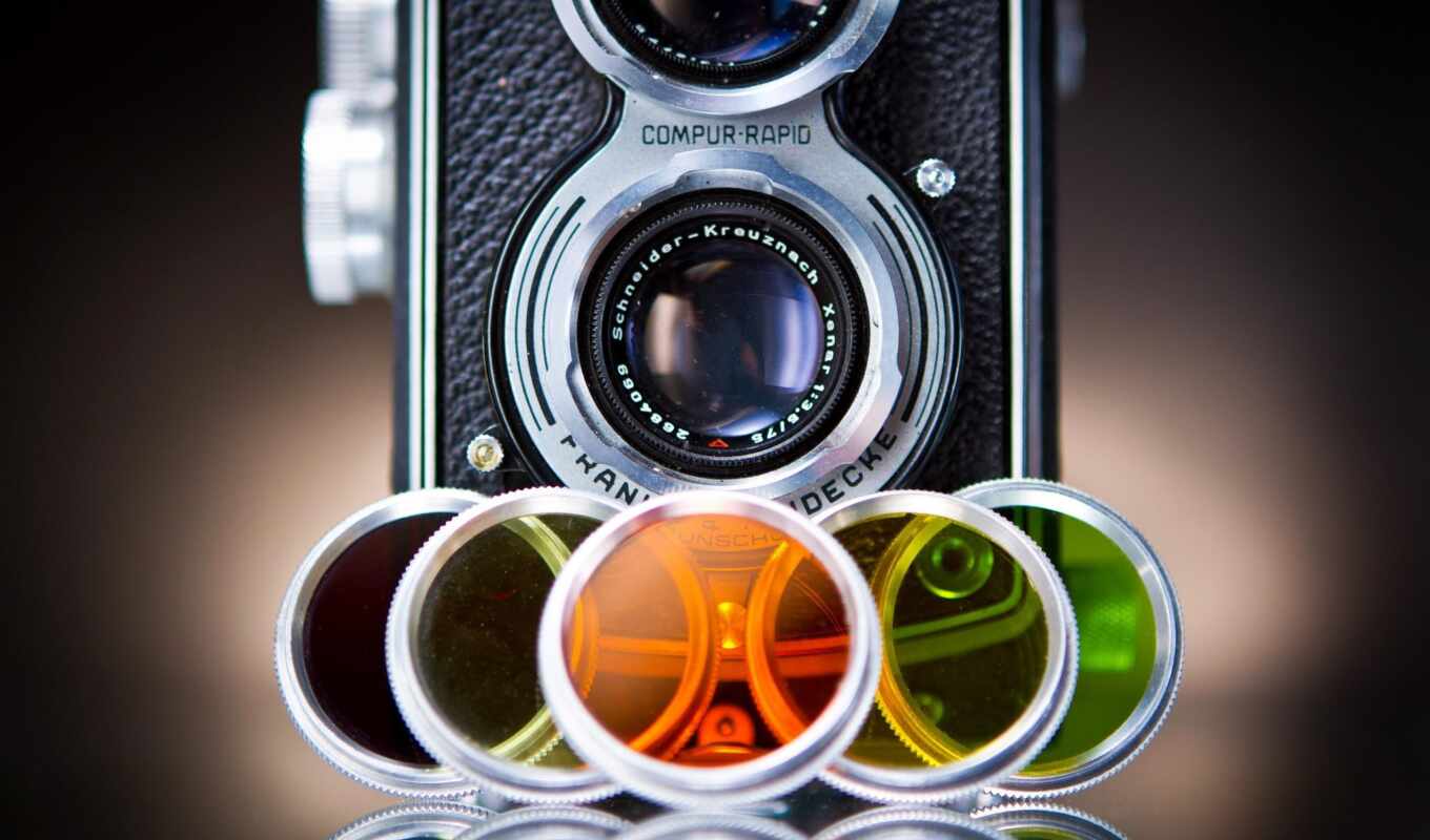 photo camera, lens, color