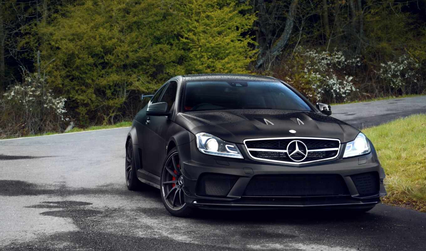 black, mercedes, Benz, auto, tuning, coupe, amg, mercedes