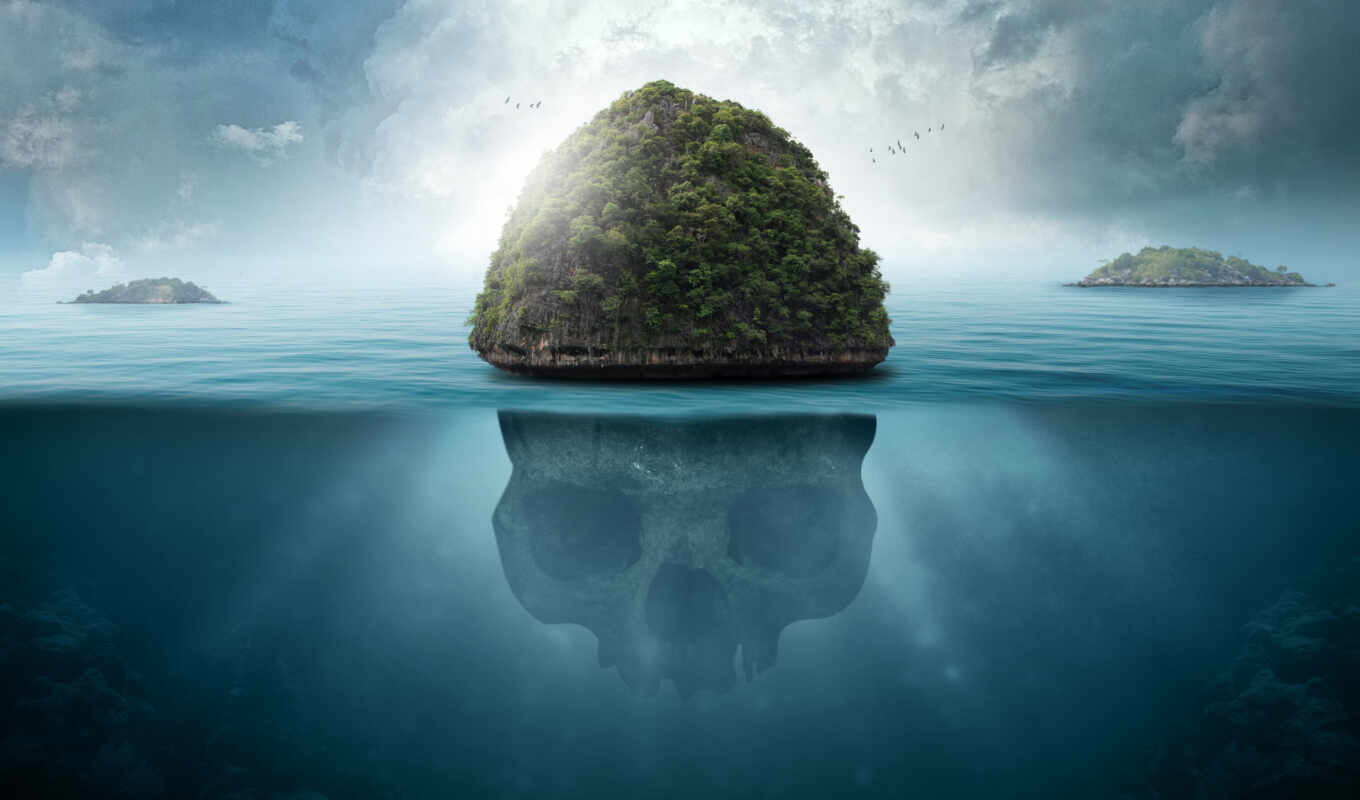 череп, автор, secret, остров