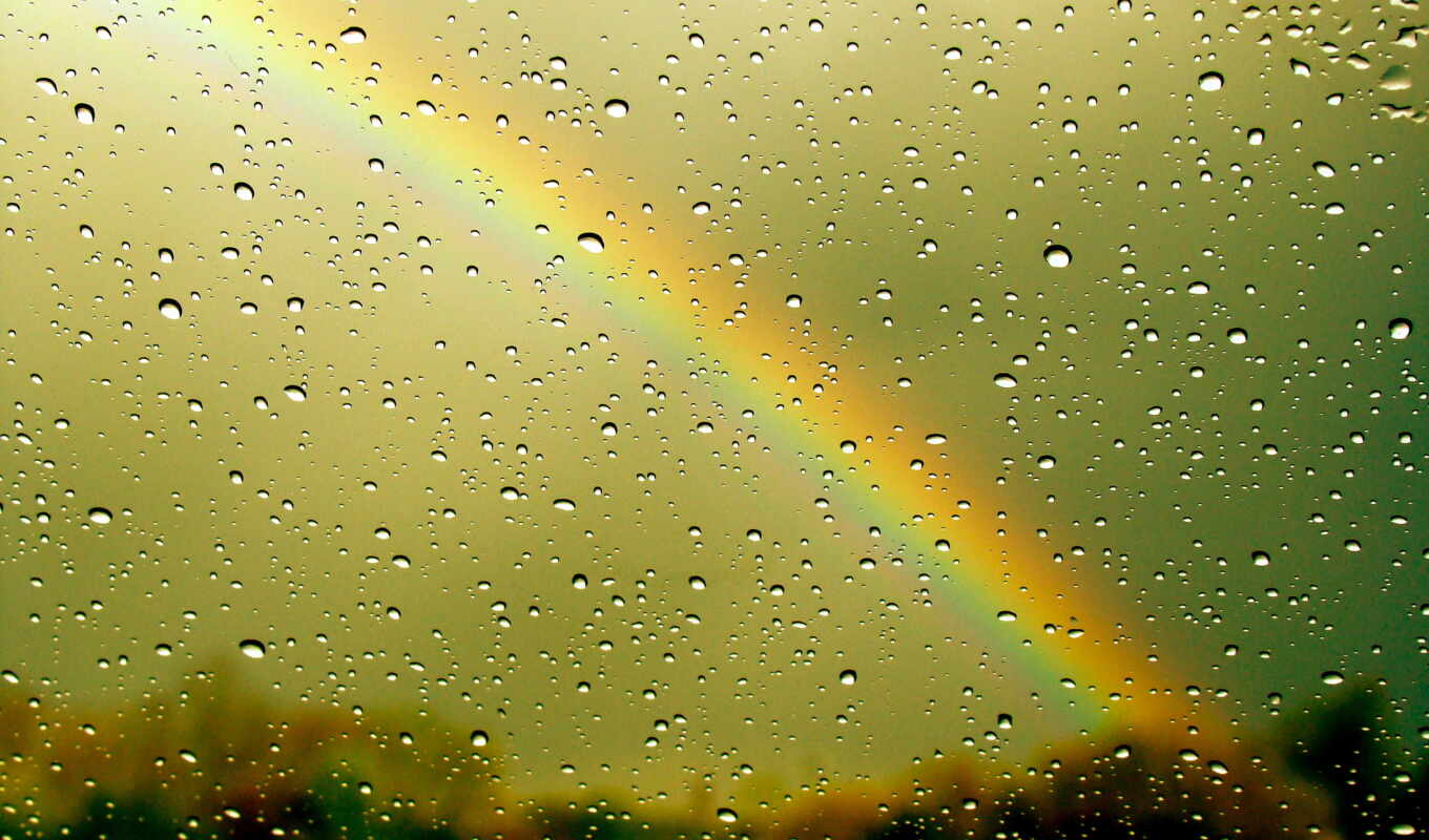 rain, rainbow, expected, a thunderstorm, frames
