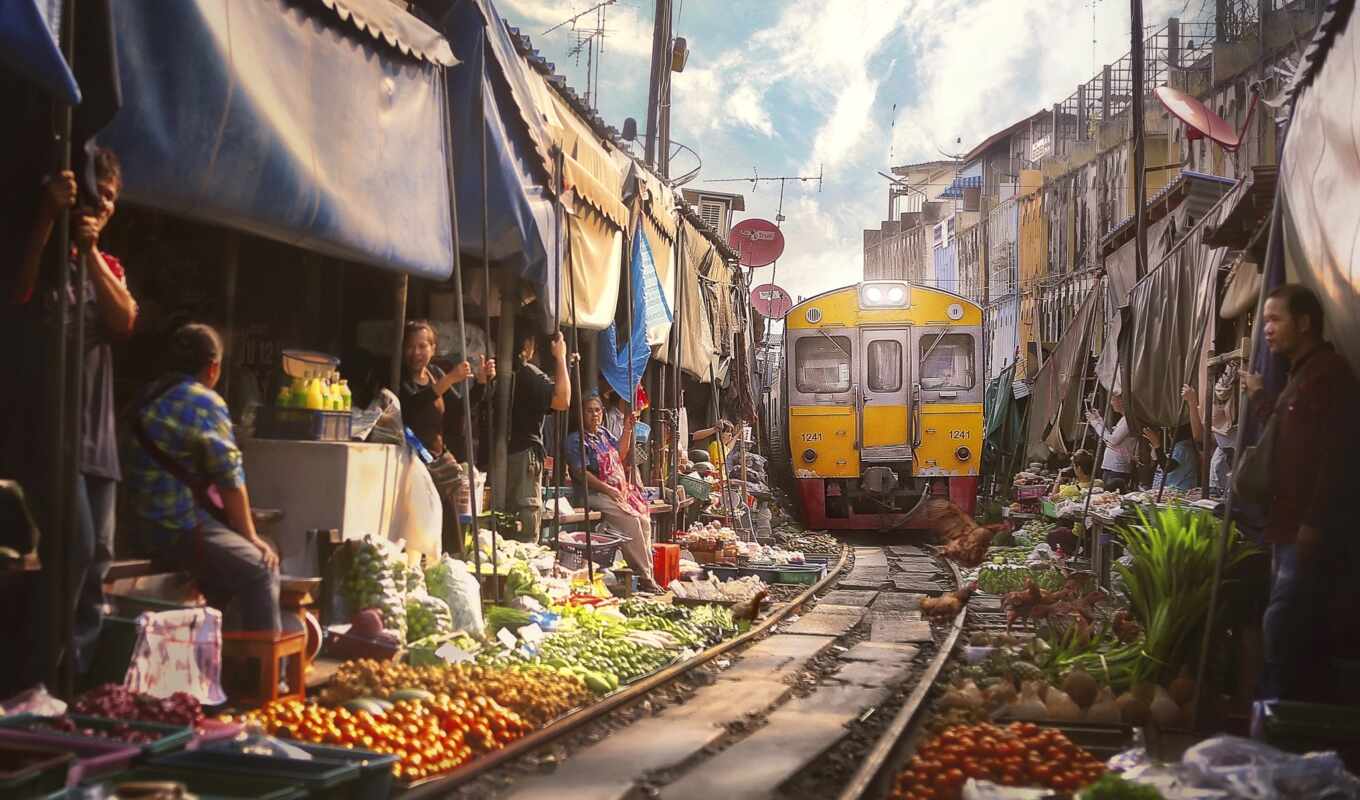 market, thailand, thai