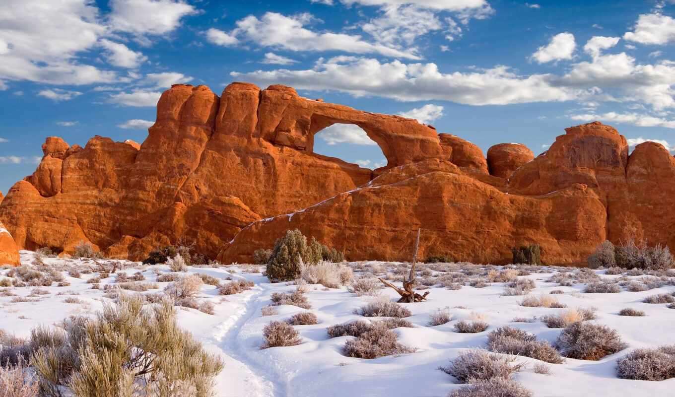 arch, park, national, desert, rock