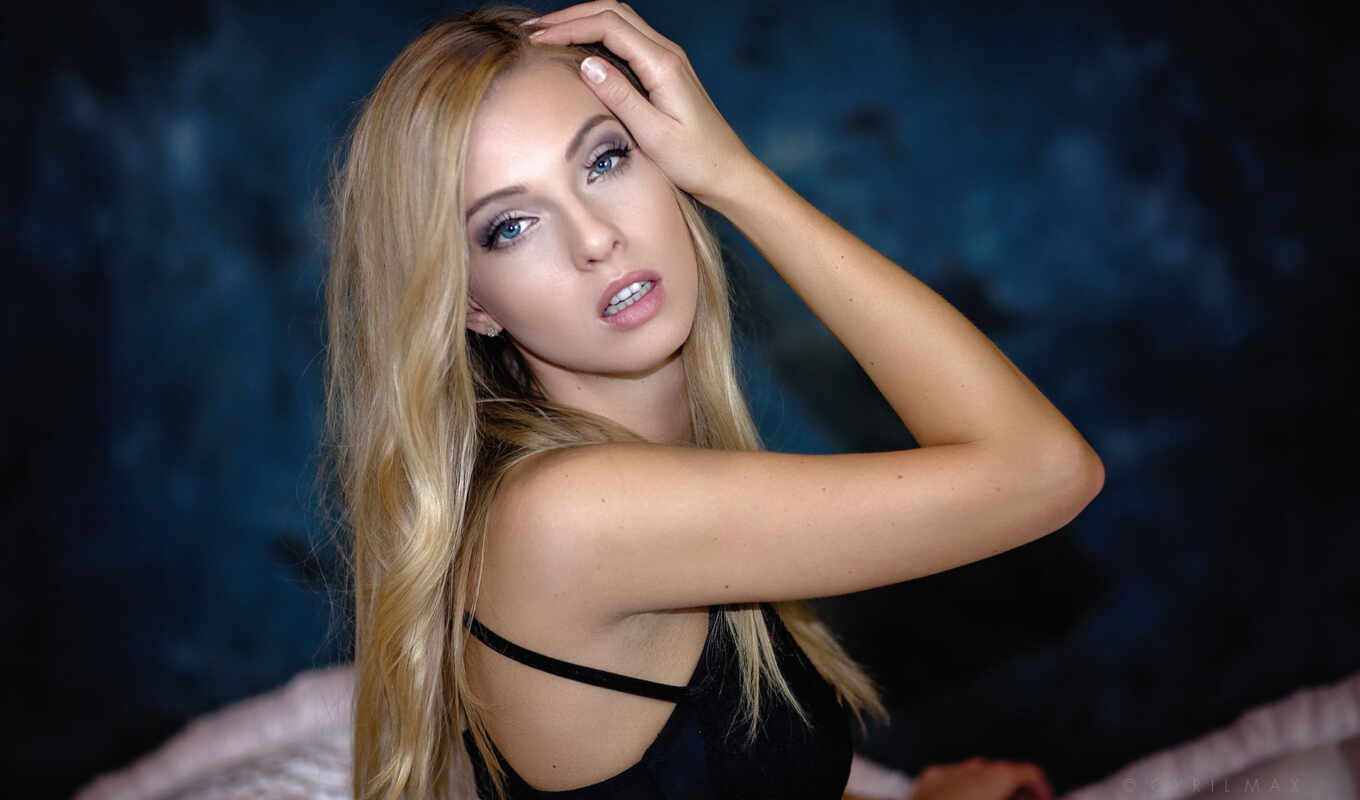 женщина, фон, blonde