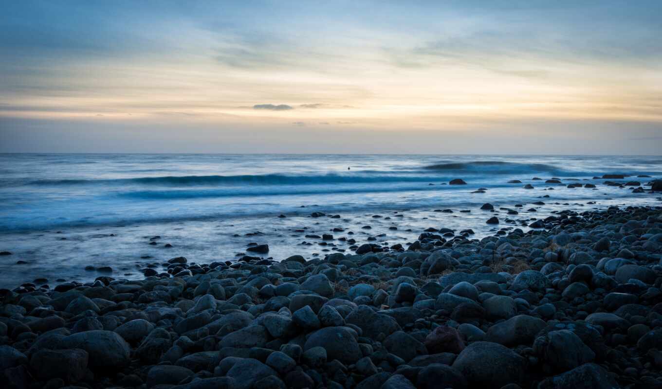 песочница, пляж, rock, море, ocean