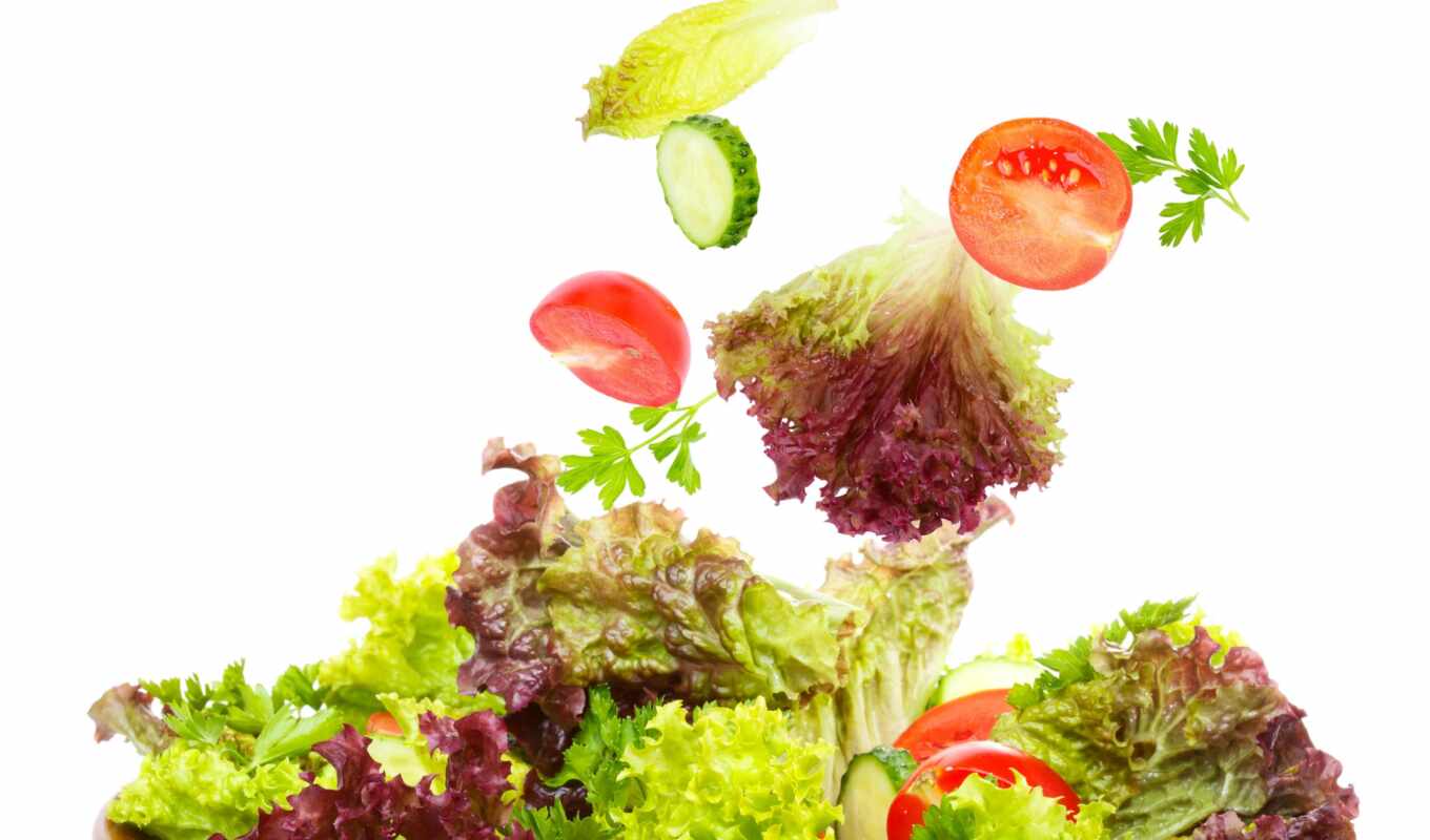 фото, растительный, leaf, рецепт, салат