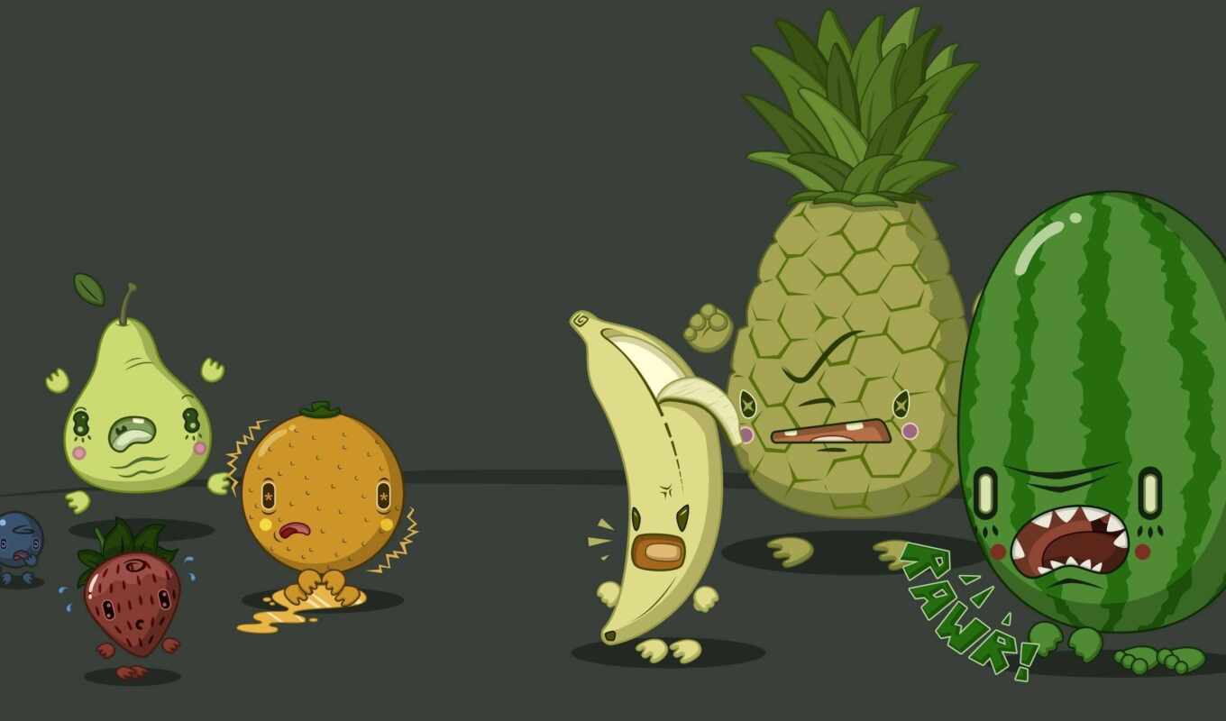 fetus, watermelon, banana