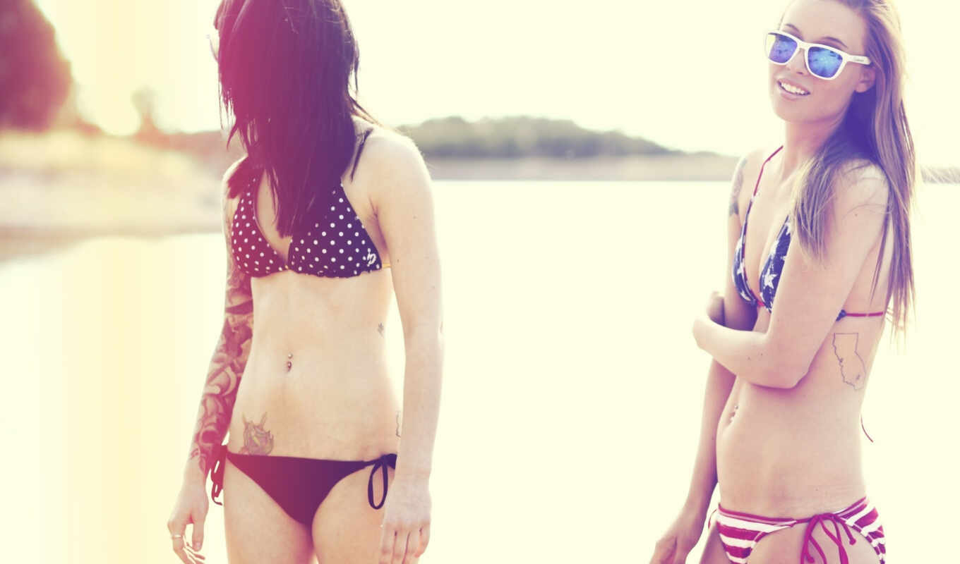 girl, summer, sun, girls, swimsuit, sea