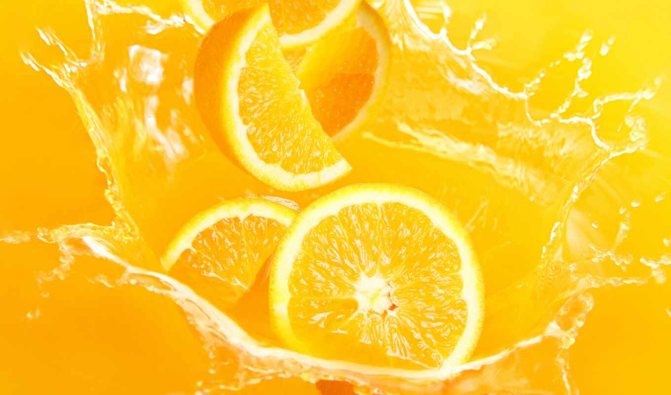 orange, juice, splash