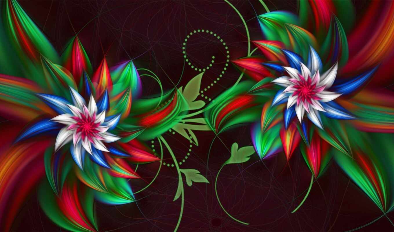 flowers, fractal