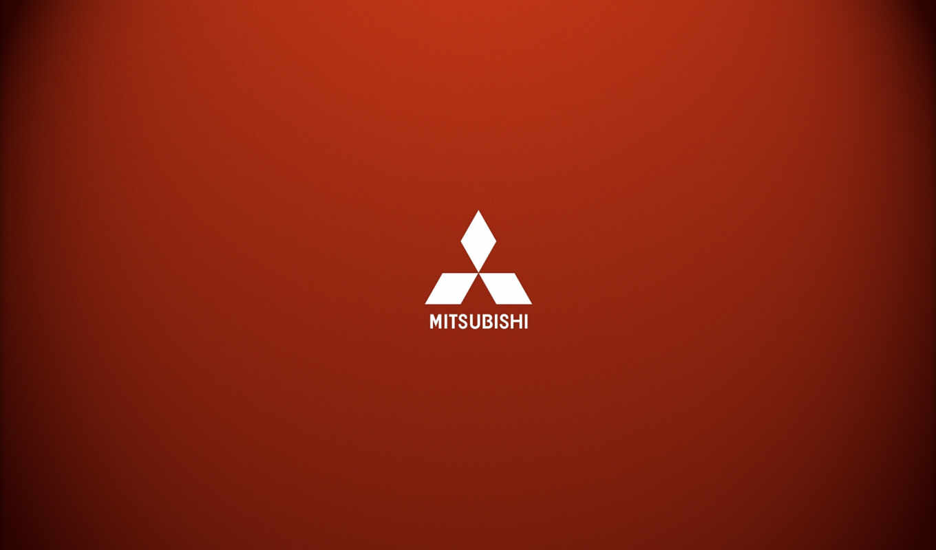 windows, logo, picture, red, mitsubishi, minimalism, logo