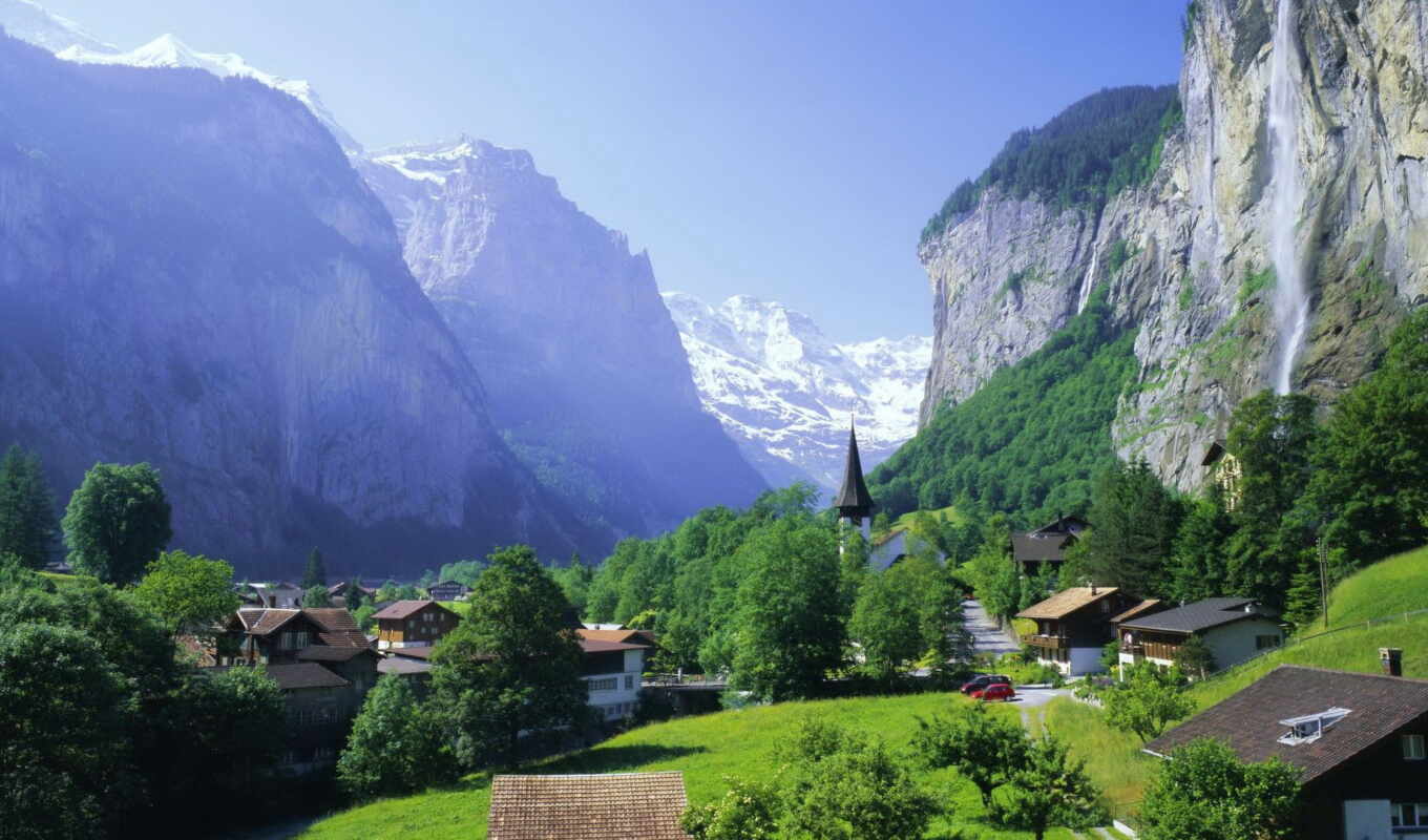 природа, high, summer, гора, see, деревня, бельгия, альпы, rook, european, austrian